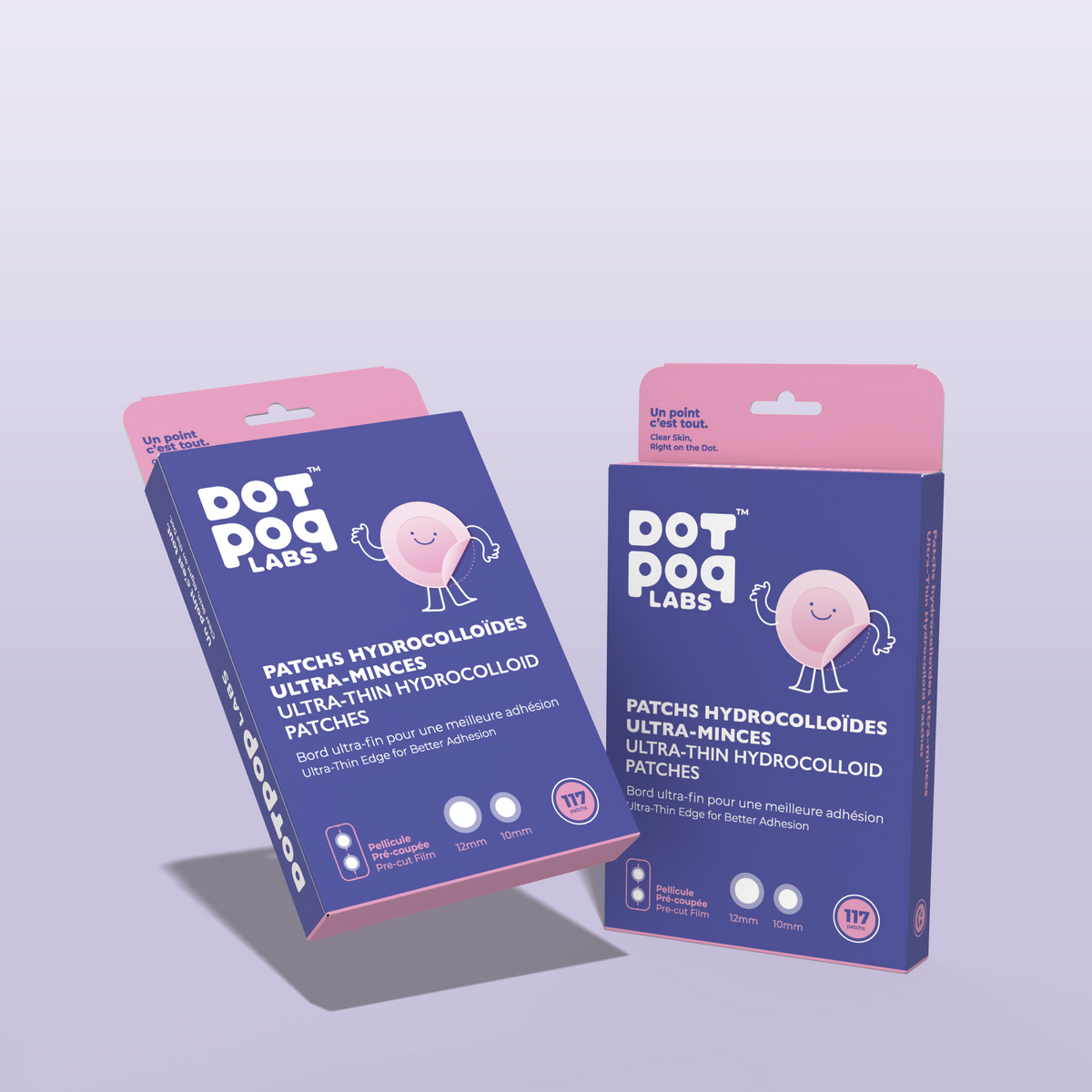 Duo DotPop – 234 patchs hydrocolloïdes ultra-minces