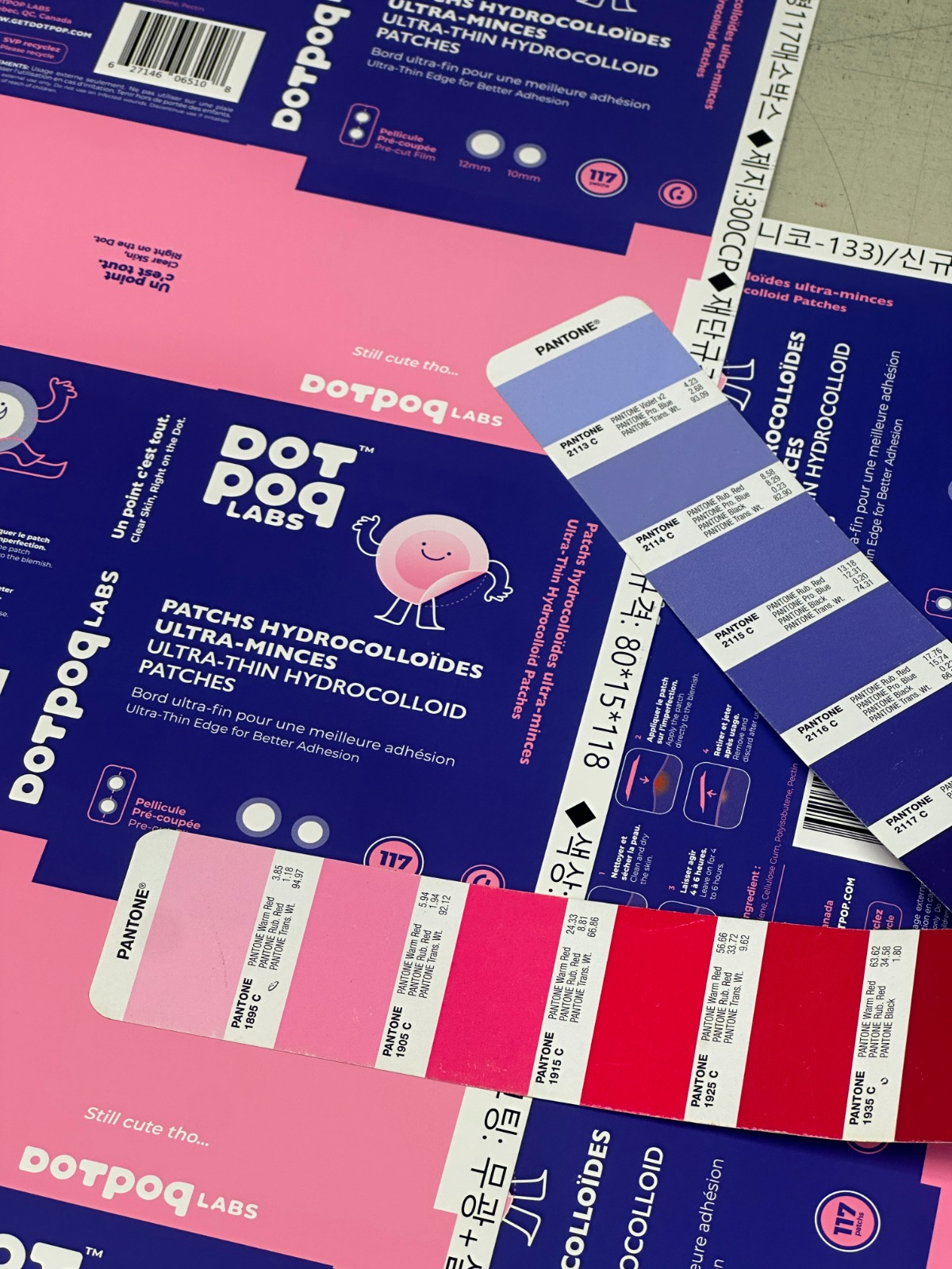 Développement des emballages DotPop Labs